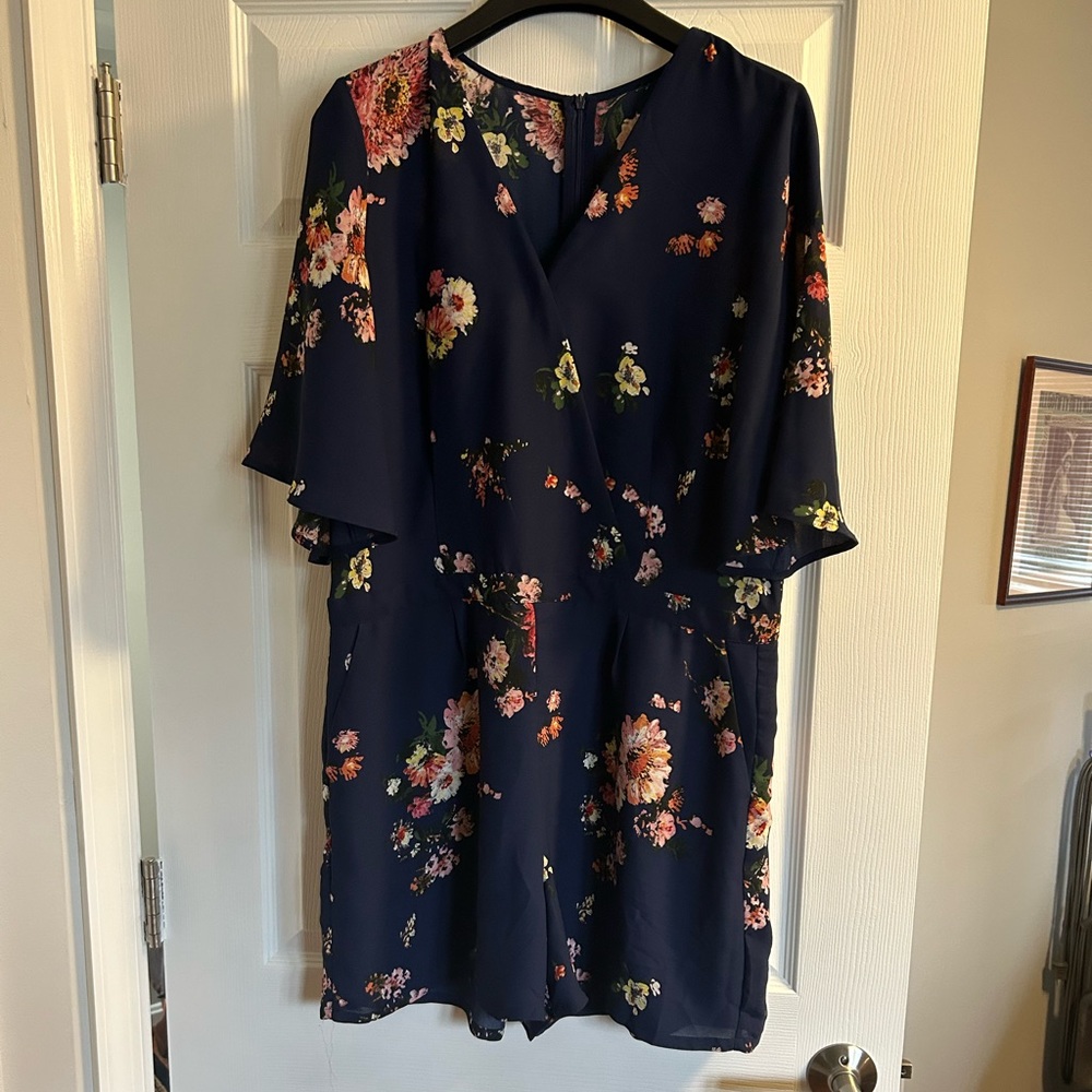 Floral romper.